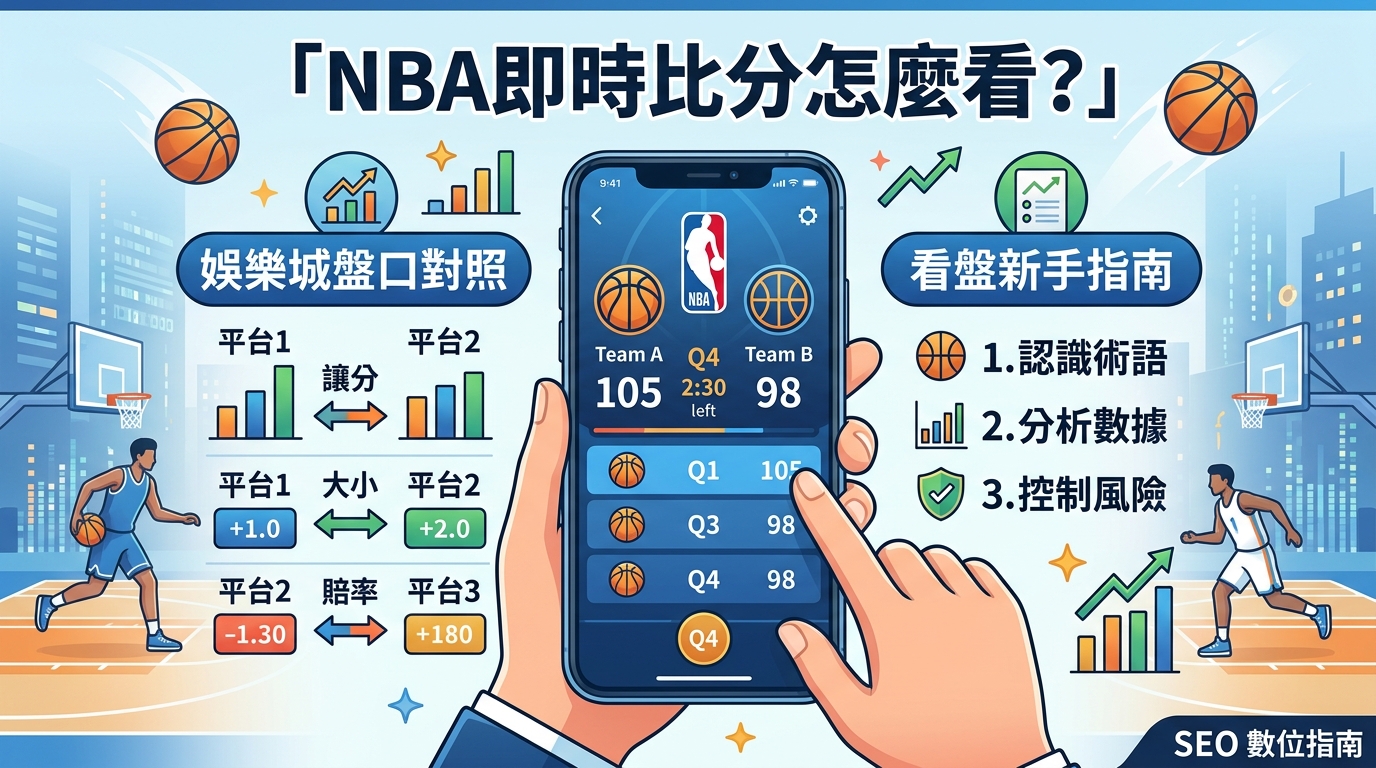 NBA即時比分怎麼看？娛樂城盤口對照與看盤新手指南
